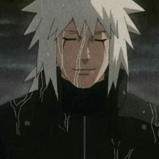 😌 9f5b318c Jiraiya Naruto Anime, Naruto, Jiraiya, Traurig, Weinend, Charakter, Manga, Ninja telegram sticker