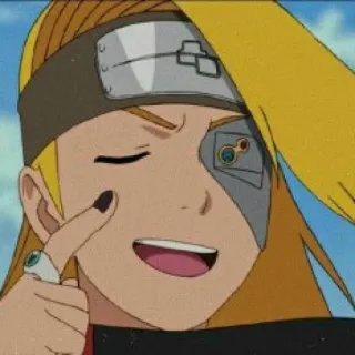 🧐 e5efd1a2 Deidara Naruto anime, naruto, deidara, akatsuki, explosion, kunst, ninja telegram sticker
