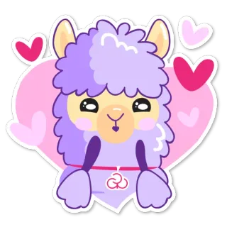Стикер-Альпак telegram stickers