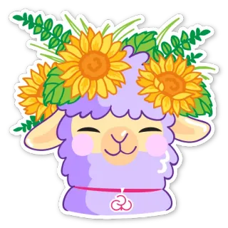 Стикер-Альпак telegram stickers