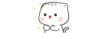 🍼 1971e1bd gato, fofo, kawaii, animal, feliz, adorável telegram sticker