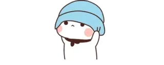 🍼 31ffcc69 fofo, desenho animado, kawaii, adesivo, personagem, chapéu azul telegram sticker