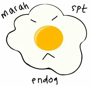 🍳 e7115364 marah
spt
endog яйцо, злой, яичница, еда, мультфильм telegram sticker