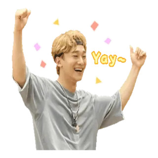 😆 0248ee27 Yay~ happy, celebration, joy, cheering, celebratory, excitement telegram sticker