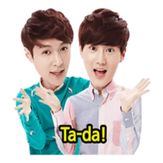 💁‍♂ c2991d78 Ta-da! celebration, surprise, ta-da, expression, joy, greeting telegram sticker