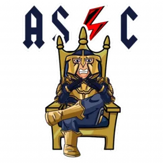 😍 6935dcce ASEC Ritter, Thron, Rüstung, Cartoon whatsapp sticker