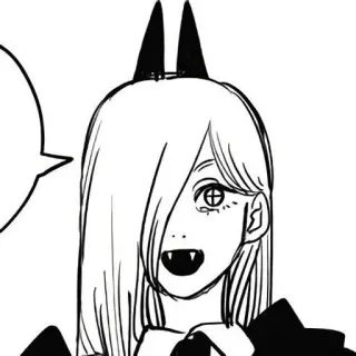 🌟 00cf00f3 Power Chainsaw Man 애니메이션, 만화, 캐릭터, 힘, 체인소 맨 telegram sticker