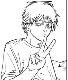 🌟 9a67c7d7 애니메이션, 만화, 캐릭터, 평화 기호 telegram sticker