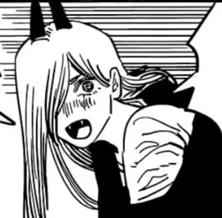 🌟 a8dbc9a4 Power Chainsaw Man 애니메이션, 만화, 체인소 맨, 파워, 악마, 만화 telegram sticker