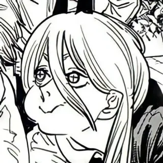 🌟 d21d6e82 Power Chainsaw Man 애니메이션, 만화, 체인소 맨, 파워, 악마, 악마 telegram sticker