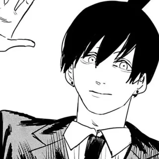 🌟 ef45fef3 Aki Hayakawa Chainsaw Man 애니메이션, 만화, 체인소 맨, 하야카와 아키, 캐릭터, 초상화 telegram sticker