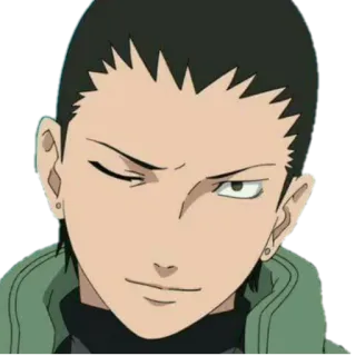 😉 6ebaaf63 Shikamaru Nara Naruto Аниме, Наруто, Шикамару, Стикер, Персонаж, Манга telegram sticker