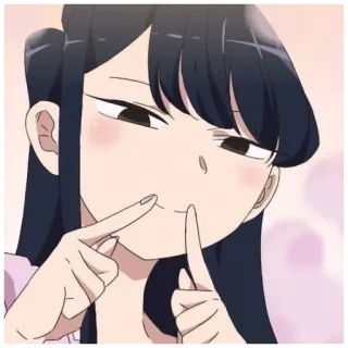 😀 2fed81c9 Komi Komi Can't Communicate アニメ, 漫画, 古見さん, 古見さんは、コミュ症です。, 可愛い, 女の子, アニメ 女の子 telegram sticker