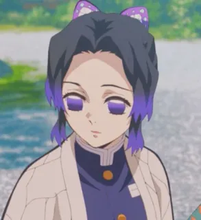 🦋 140a3a48 Shinobu Kocho Demon Slayer Anime, Shinobu Kocho, Demon Slayer, Anime Dziewczyna, Manga telegram sticker