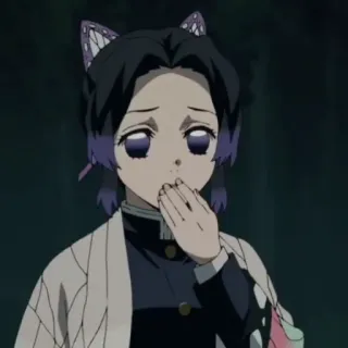 🦋 f9758ceb Shinobu Kocho Demon Slayer Anime, Demon Slayer, Shinobu Kocho, słodkie, Manga, motyl telegram sticker