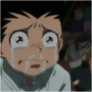 😄 06427e99 Gon Freecss Hunter x Hunter anime, crying, sad, cartoon, gon, hunter x hunter whatsapp sticker