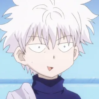 😄 76537e89 Killua Zoldyck Hunter x Hunter anime, Killua, Hunter x Hunter, cartoon, white hair, character whatsapp sticker