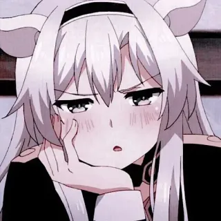 🖤 f681ba86 Anime, Mädchen, Süß, Ausdruck, Uniform telegram sticker