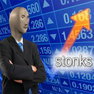 📈 4e8f1a1d stonks Meme, Stonks, Meme keuangan, Pasar saham, Ekonomi, Investasi, Bisnis telegram sticker