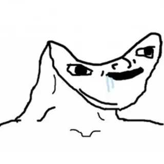 🙄 79d70226 Meme, Wojak, Menangis, Sedih, Meme Internet, Ekspresi telegram sticker