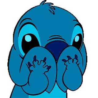 😊 d1a3db83 Stitch การ์ตูน, สีน้ำเงิน, น่ารัก, ดิสนีย์, มนุษย์ต่างดาว telegram sticker