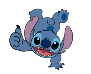 😆 ed691025 Stitch Lilo & Stitch 스티치, 릴로와 스티치, 디즈니, 만화, 캐릭터, 엄지척 telegram sticker