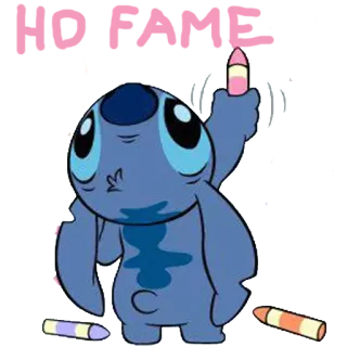 🐨 15fc98fa Stitch HO FAME Stitch, Dibujos animados, Lindo, Animación telegram sticker