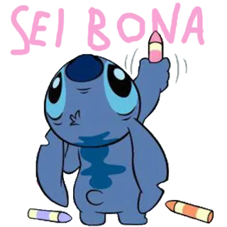 🐨 260091e8 Stitch SELLONA Stitch, Lilo & Stitch, Dibujos animados, Alien, Lindo telegram sticker