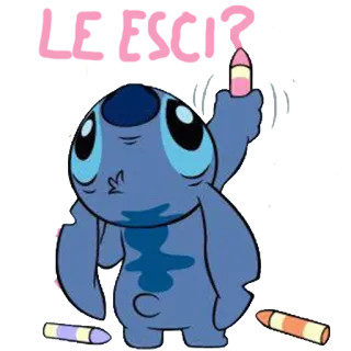 🐨 69762973 Stitch Lilo & Stitch LE FUCK? dibujos animados, alien, disney, lindo telegram sticker