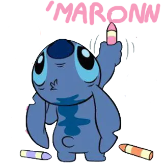 🐨 8eec6dc1 Stitch I'M ANGRY disney, dibujos animados, alien, personaje telegram sticker