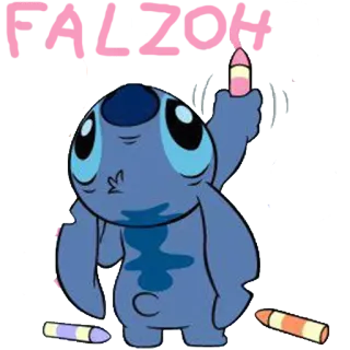 🐨 c3e85bdb Stitch FALZON stitch, disney, dibujos animados, lindo, personaje telegram sticker