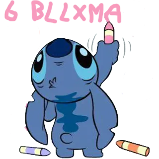 🐨 c58f339e Stitch I KILL XMAS Stitch, Lilo & Stitch, Disney, Navidad, Vacaciones, Crayón telegram sticker