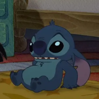 ❣️ 35535c8a Stitch Lilo & Stitch schattig, alien, blauw, cartoon, Disney whatsapp sticker