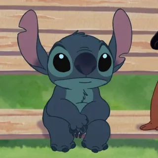 ❣️ afc01671 Stitch Lilo & Stitch Alien, Schattig, Blauw, Cartoon, Disney whatsapp sticker