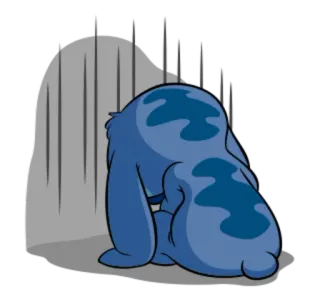 😞 377ffc63 Stitch สติช, ดิสนีย์, เศร้า, การ์ตูน, ตัวละคร telegram sticker