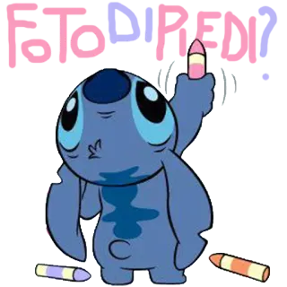 🐨 0f2b7438 Stitch FOTODIRECT Stitch, cartoon, Lilo & Stitch, Disney, schattig, tekening telegram sticker