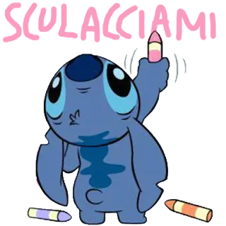 🐨 61180373 Stitch SULACCHIAMI stitch, disney, aanstootgevend, cartoon, gebaar telegram sticker
