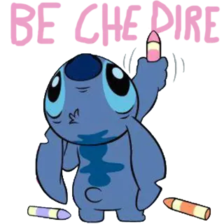 🐨 6d595ec1 Stitch BET CHE DIKE disney, stitch, aanstootgevend, cartoon, animatie, middelvinger telegram sticker