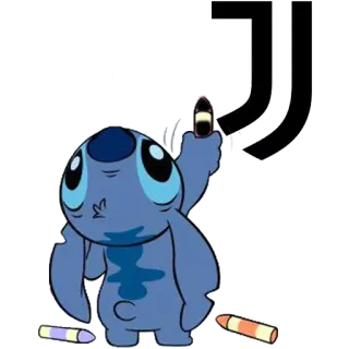 ⚽️ a24040cf Stitch stitch, lilo en stitch, disney, cartoon, schattig, alien, tekening telegram sticker