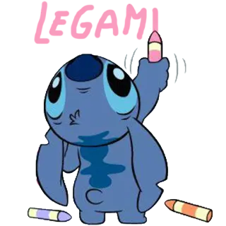 🐨 ad2bcdf0 Stitch LEGAN! Stitch, Disney, Lilo & Stitch, Cartoon, Alien, Grappig telegram sticker