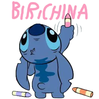 🐨 b69dd09a Stitch BYS CHINA Stitch, Cartoon, Beledigend gebaar telegram sticker