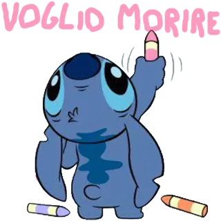 🐨 f53d1840 Stitch Vocea Mamae Stitch, Lilo & Stitch, Disney, schattig, personage, alien telegram sticker