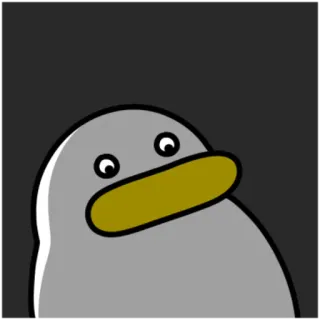 💬 ef5d46c3 pato, animal, desenho animado, fofo, engraçado, adesivo whatsapp sticker