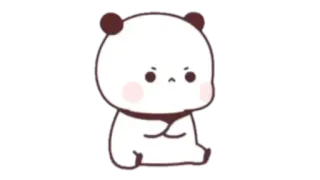 😡 25232a05 หมี, น่ารัก, การ์ตูน, สติกเกอร์, สัตว์, แพนด้า telegram sticker