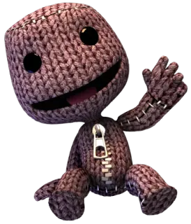 ✋ 825529b4 Sackboy LittleBigPlanet Sackboy, LittleBigPlanet, gioco, personaggio, carino, mascotte telegram sticker