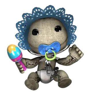 👼 bd93abe0 Sackboy, Bebè, LittleBigPlanet, Giocattolo, Burattino, Neonato telegram sticker