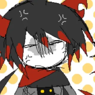 😠 caf455ee wütend, frustriert, Anime, Manga, Cartoon whatsapp sticker