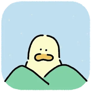 💬 a4639cb3 เป็ด, การ์ตูน, มินิมอล, น่ารัก, ภูเขา whatsapp sticker