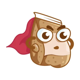 🦸‍♂️ cab78f65 Kreskówka, Superbohater, Zły, Peleryna, Postać, Naklejka telegram sticker