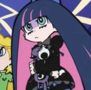 😡 0e19463b Stocking Anarchy Panty & Stocking with Garterbelt 动漫, 卡通, 吊带袜天使, 角色, 吊带袜天使 telegram sticker